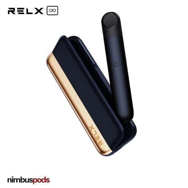 NEW RELX Infinity Vape 1500mAH Portable Charging Case Vape Kits RELX Black Gold Nimbus Pods