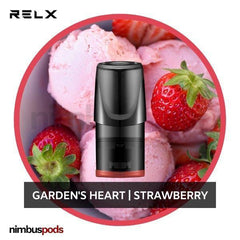 RELX Classic Pod Garden's Heart | Strawberry Vape Pods RELX 30mg | 3% Nimbus Pods