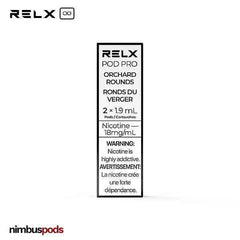 RELX Infinity Pod Pro Orchard Rounds | Peach Vape Pods RELX 18mg | 2.0% Nimbus Pods
