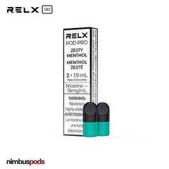 RELX Infinity Pod Pro Zesty Menthol | Lemon Lime Vape Pods RELX 18mg | 2.0% Nimbus Pods