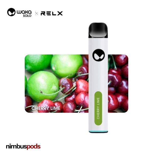 WAKA Solo x RELX Disposable Cherry Lime One Hitters WAKA by RELX 50mg | 5.0% Nimbus Pods