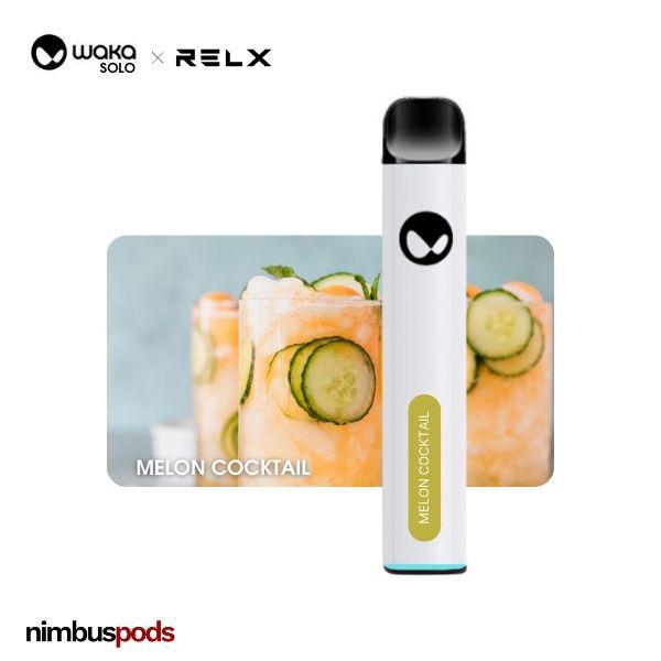 WAKA Solo x RELX Disposable Melon Cocktail One Hitters WAKA by RELX 50mg | 5.0% Nimbus Pods