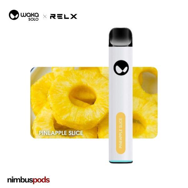 WAKA Solo x RELX Disposable Pineapple Slice One Hitters WAKA by RELX 50mg | 5.0% Nimbus Pods