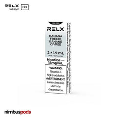 RELX Infinity Pod Pro Banana Freeze Vape Pods RELX 18mg | 2.0% Nimbus Pods