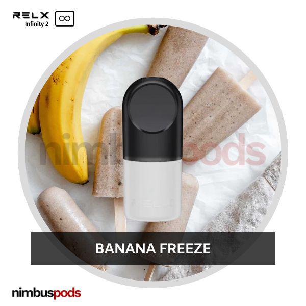 RELX Infinity Pod Pro Banana Freeze Vape Pods RELX 18mg | 2.0% Nimbus Pods