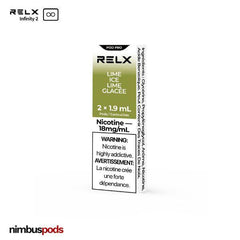 RELX Infinity Pod Pro Lime Ice Vape Pods RELX 18mg | 2.0% Nimbus Pods