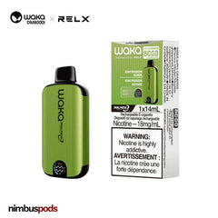 WAKA DM8000i Disposable Kiwi Passion Guava One Hitters WAKA by RELX 20mg | 2.0% Nimbus Pods