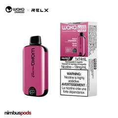 WAKA DM8000i Disposable Peach Strawberry One Hitters WAKA by RELX 20mg | 2.0% Nimbus Pods