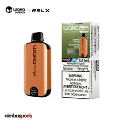 WAKA DM8000i Disposable SUPER ICE Jasmine Ice Tea One Hitters WAKA by RELX 20mg | 2.0% Nimbus Pods