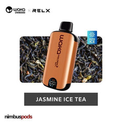 WAKA DM8000i Disposable SUPER ICE Jasmine Ice Tea One Hitters WAKA by RELX 20mg | 2.0% Nimbus Pods