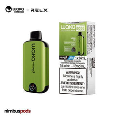 WAKA DM8000i Disposable SUPER ICE Ludou Ice One Hitters WAKA by RELX 20mg | 2.0% Nimbus Pods