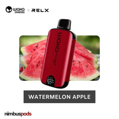 WAKA DM8000i Disposable Watermelon Apple One Hitters WAKA by RELX 20mg | 2.0% Nimbus Pods