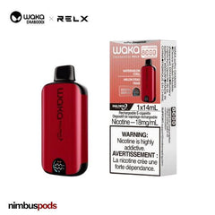 WAKA DM8000i Disposable Watermelon Chill One Hitters WAKA by RELX 20mg | 2.0% Nimbus Pods