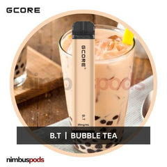 GCORE 1800 Disposable B.T | Bubble Tea One Hitters GCORE 20mg | 2.0% Nimbus Pods
