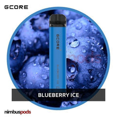 GCORE 1800 Disposable Blueberry Ice One Hitters GCORE 20mg | 2.0% Nimbus Pods