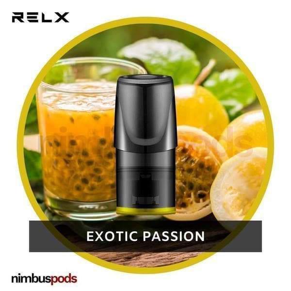 RELX Classic Pod Exotic Passion | Passion Fruit Vape Pods RELX 30mg | 3% Nimbus Pods