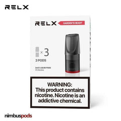 RELX Classic Pod Garden's Heart | Strawberry Vape Pods RELX 30mg | 3% Nimbus Pods