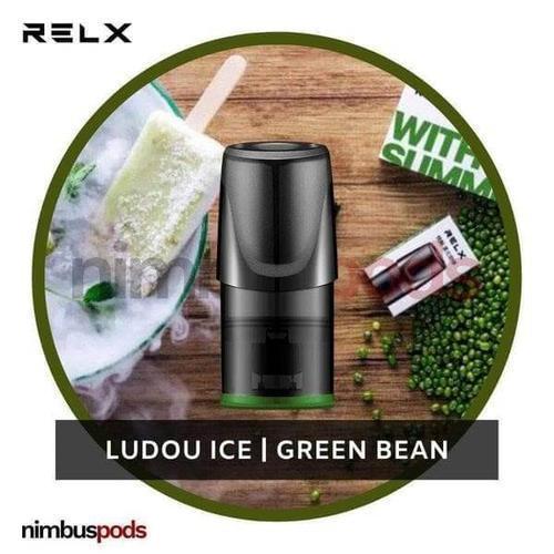 RELX Classic Pod LuDou Ice | Green Bean Vape Pods RELX 30mg | 3% Nimbus Pods