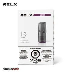 RELX Classic Pod Tangy Purple | Purple Grape Vape Pods RELX 30mg | 3% Nimbus Pods