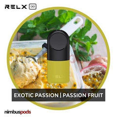 RELX Infinity Pod Exotic Passion | Passion Fruit Vape Pods RELX 30mg | 3.0% Nimbus Pods