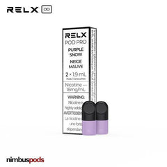 RELX Infinity Pod Pro Purple Snow | Taro Vape Pods RELX 18mg | 2.0% Nimbus Pods