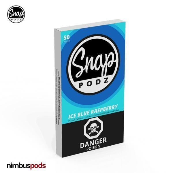SNAP Podz Ice Blue Raspberry | JUUL Compatible Vape Pods SNAP Podz 50mg | 5% Nimbus Pods