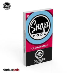 SNAP Podz Ice Strawberry | JUUL Compatible Vape Pods SNAP Podz 50mg | 5% Nimbus Pods