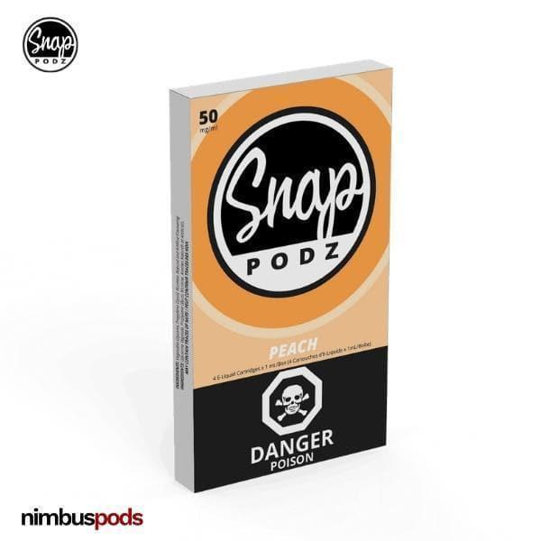 SNAP Podz Peach | JUUL Compatible Vape Pods SNAP Podz 50mg | 5% Nimbus Pods