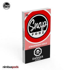 SNAP Podz Strawberry Milk | JUUL Compatible Vape Pods SNAP Podz 50mg | 5% Nimbus Pods