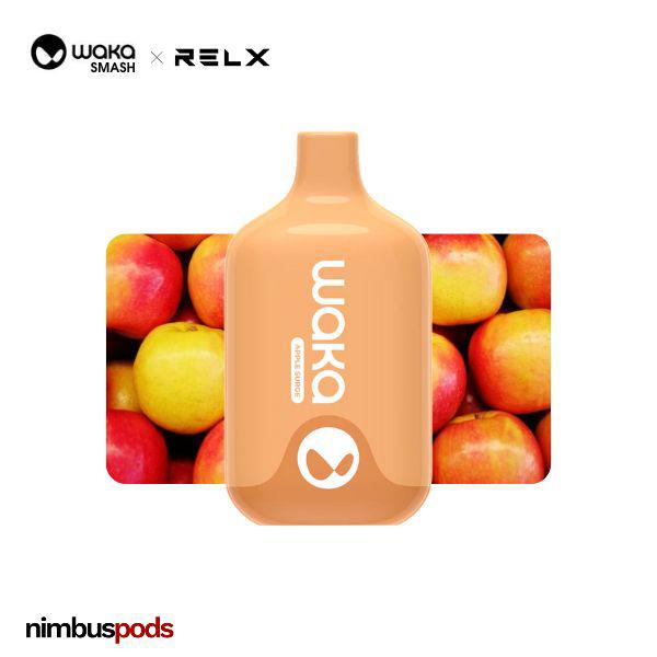 WAKA Smash x RELX Disposable Apple Surge One Hitters WAKA by RELX 20mg | 2.0% Nimbus Pods