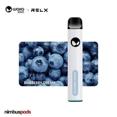 WAKA Solo x RELX Disposable Blueberry Dream One Hitters WAKA by RELX 50mg | 5.0% Nimbus Pods