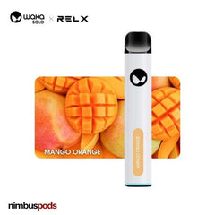 WAKA Solo x RELX Disposable Mango Orange One Hitters WAKA by RELX 50mg | 5.0% Nimbus Pods