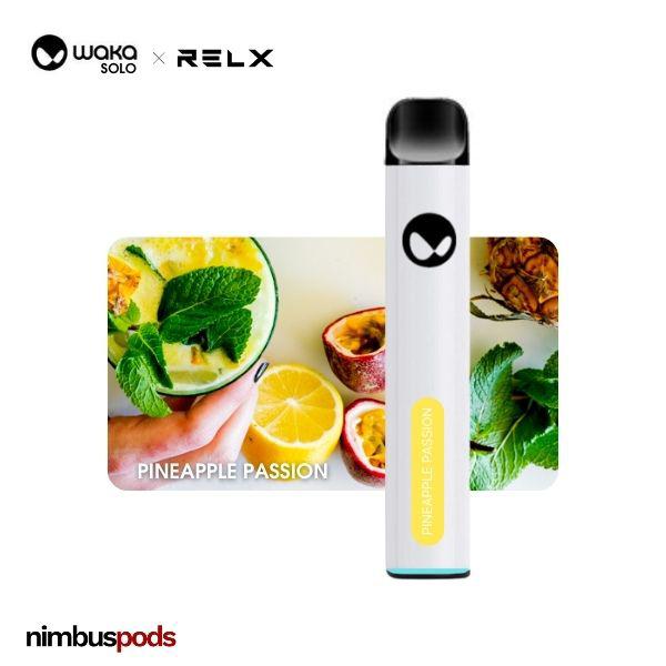 WAKA Solo x RELX Disposable Pineapple Passion One Hitters WAKA by RELX 50mg | 5.0% Nimbus Pods