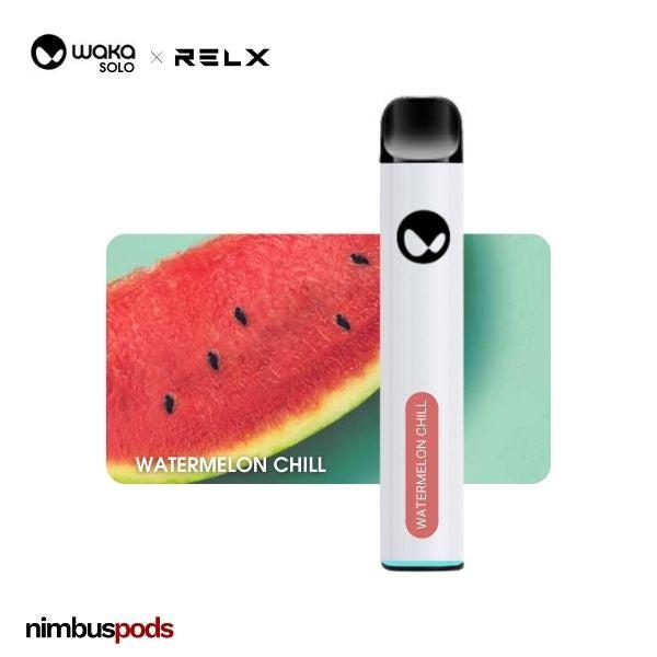 WAKA Solo x RELX Disposable Watermelon Chill One Hitters WAKA by RELX 50mg | 5.0% Nimbus Pods